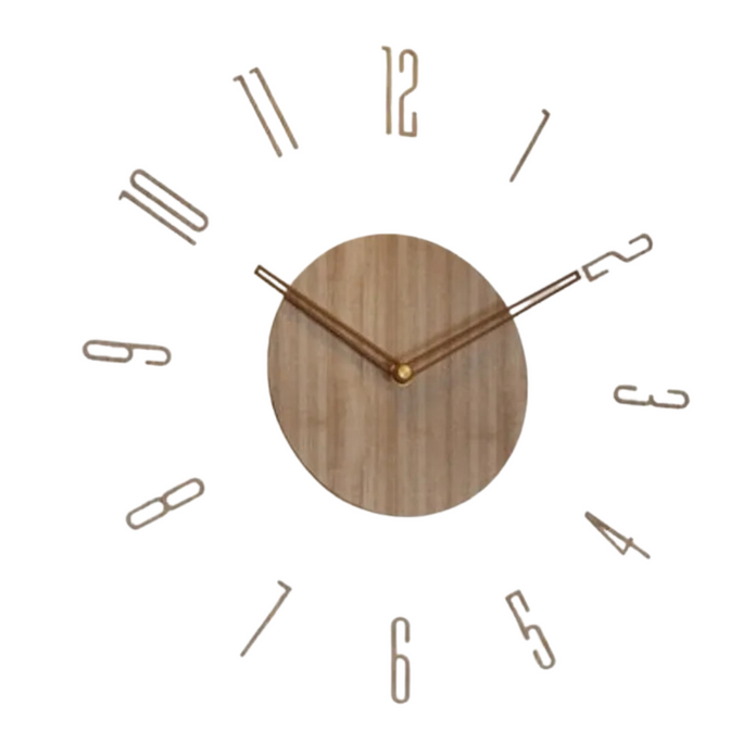 Nordic Wooden Wall Clock – Simple & Elegant Design for Modern Interiors