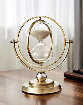 Elegant Hourglass Clock – Timeless Beauty with Practical Functionality
