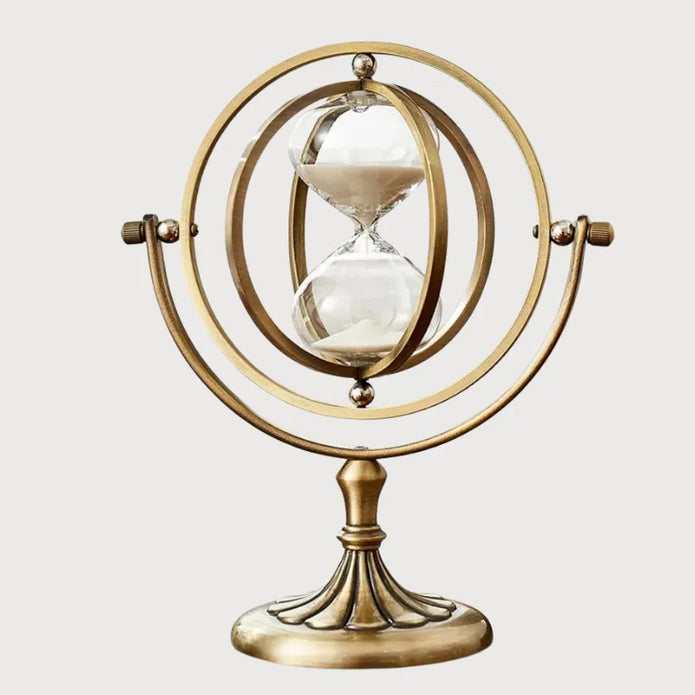 Elegant Hourglass Clock – Timeless Beauty with Practical Functionality