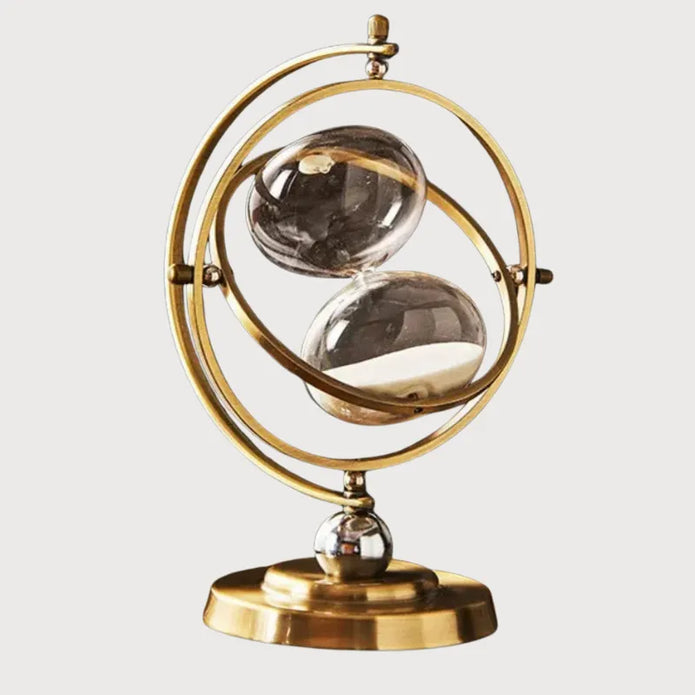 Elegant Hourglass Clock – Timeless Beauty with Practical Functionality