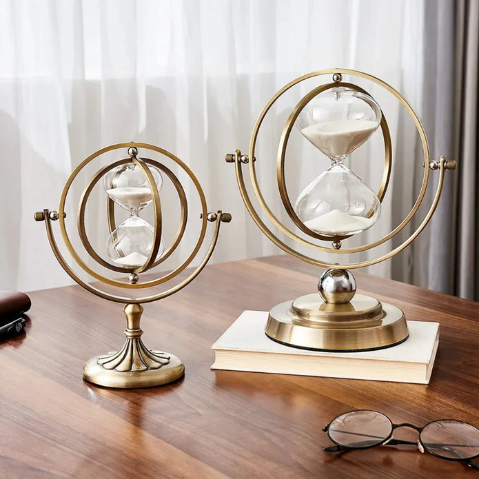 Elegant Hourglass Clock – Timeless Beauty with Practical Functionality