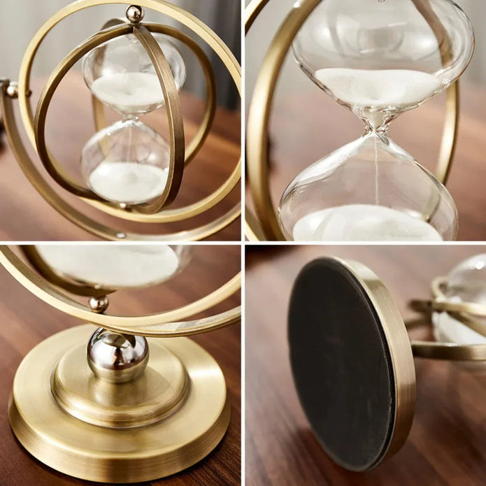 Elegant Hourglass Clock – Timeless Beauty with Practical Functionality