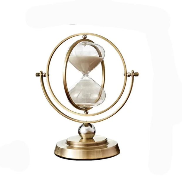 Elegant Hourglass Clock – Timeless Beauty with Practical Functionality