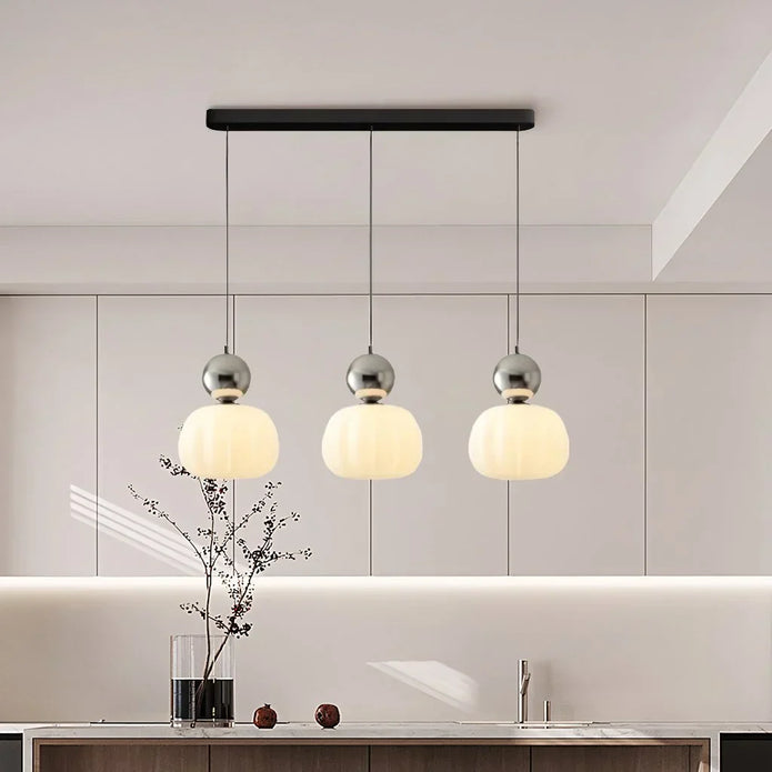 Glass Charm Ceiling Light – Golden Luxury Accent for Modern Interiors