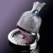Luxury Crystal Rotating Decanter – Elegant Whiskey & Wine Carafe