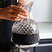 Luxury Crystal Rotating Decanter – Elegant Whiskey & Wine Carafe