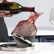 Luxury Crystal Rotating Decanter – Elegant Whiskey & Wine Carafe