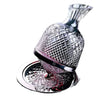 Luxury Crystal Rotating Decanter – Elegant Whiskey & Wine Carafe
