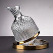 Luxury Crystal Rotating Decanter – Elegant Whiskey & Wine Carafe