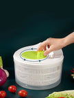 Manual Salad Spinner – Easy Hand-Crank Lettuce Dryer for Fresh Salads