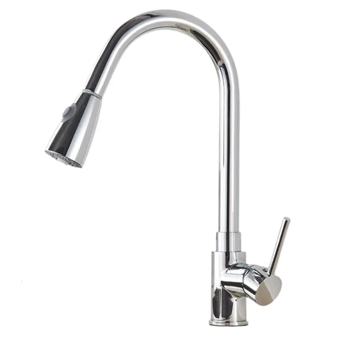 Modern Kitchen Faucet – Movable Spout with Durable Nickel Finish