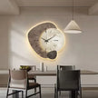 Modern LED Wall Clock – Artistic Stone Design with Natural Elegance