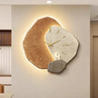 Modern LED Wall Clock – Artistic Stone Design with Natural Elegance