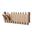 Modern Wooden Wall Rack – Stylish Foldable Hooks for Entryway Storage