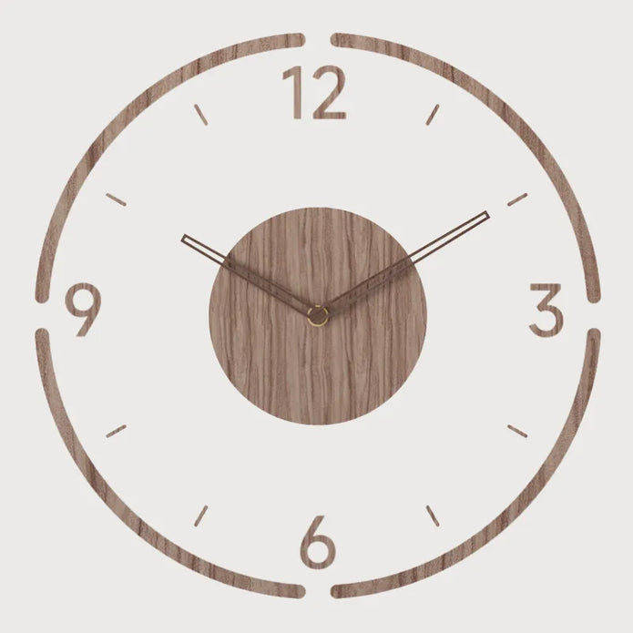 Nordic Wooden Wall Clock – Simple & Elegant Design for Modern Interiors