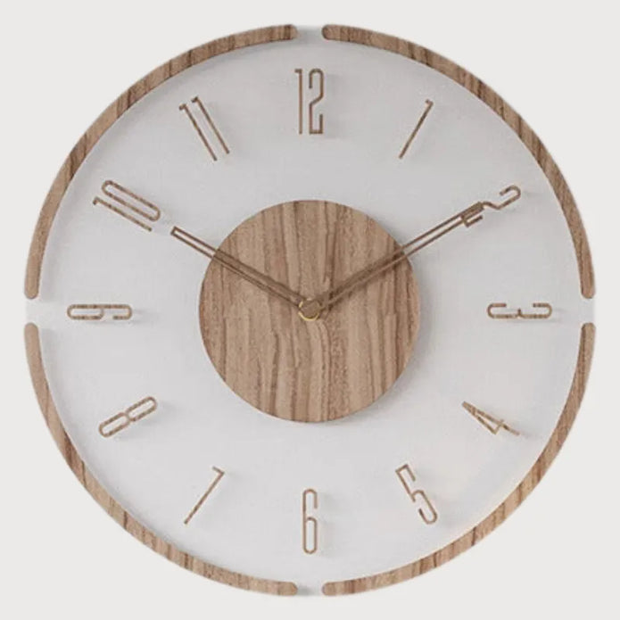 Nordic Wooden Wall Clock – Simple & Elegant Design for Modern Interiors