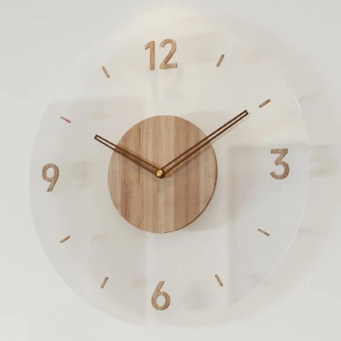 Nordic Wooden Wall Clock – Simple & Elegant Design for Modern Interiors