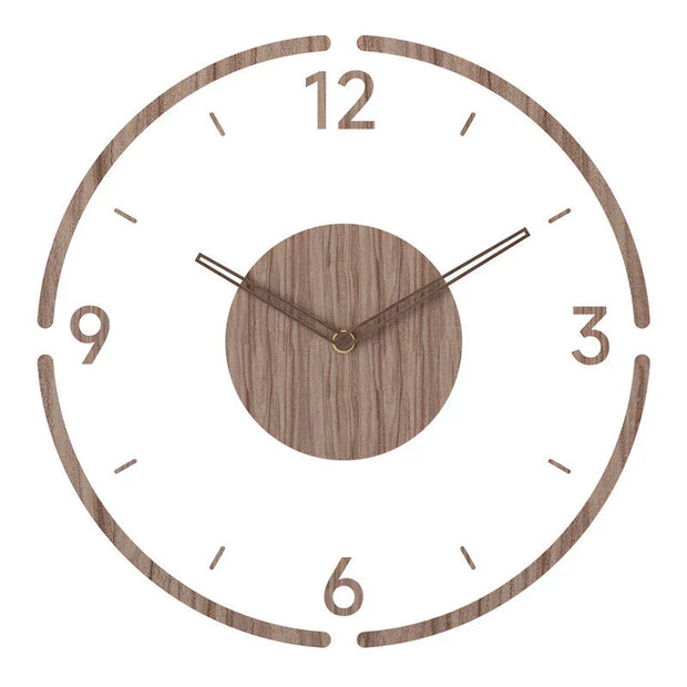 Nordic Wooden Wall Clock – Simple & Elegant Design for Modern Interiors