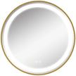 Round LED Bathroom Mirror – Time Display and Memory Function for Modern Spaces