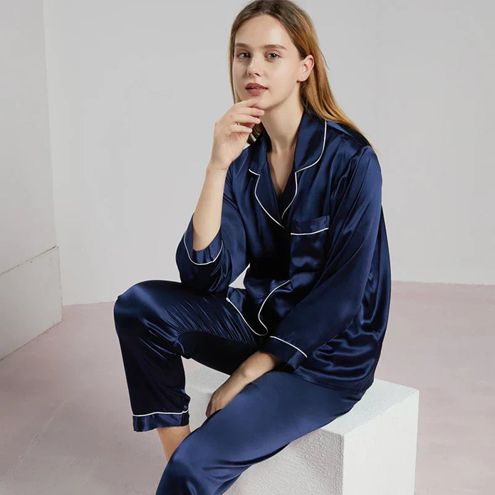 Women’s Satin Pajama Set – Comfort & Elegance for Nighttime Relaxation