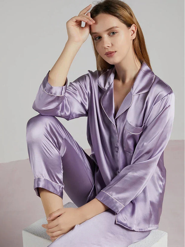 Women’s Satin Pajama Set – Comfort & Elegance for Nighttime Relaxation